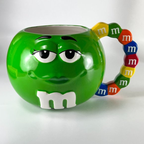 Mars Green M M Oversized Coffee Cup Mug Ceramic Replacement Galerie Souvenir 3D - Picture 1 of 11